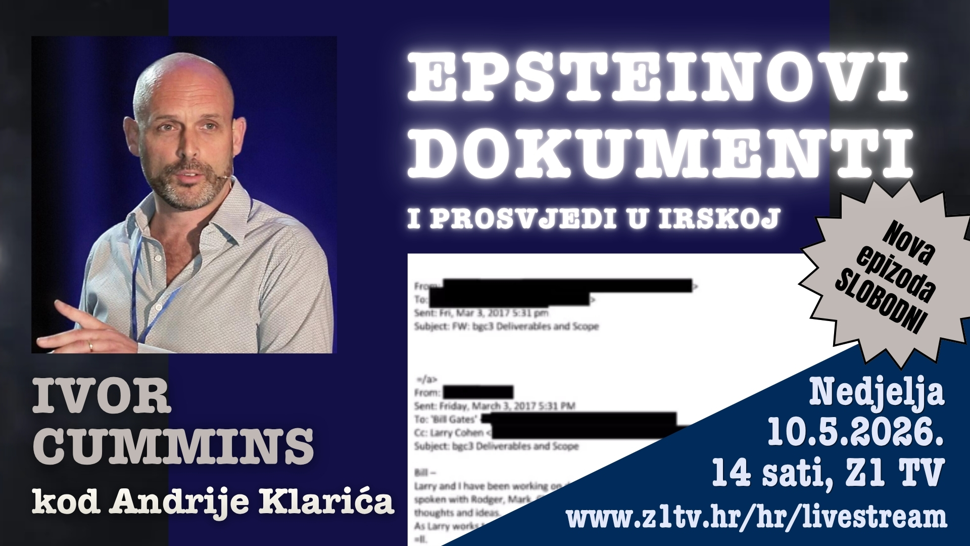 Ivor Cummins: Epsteinovi dosjei, digitalni identitet i krize koje se stalno vraćaju
