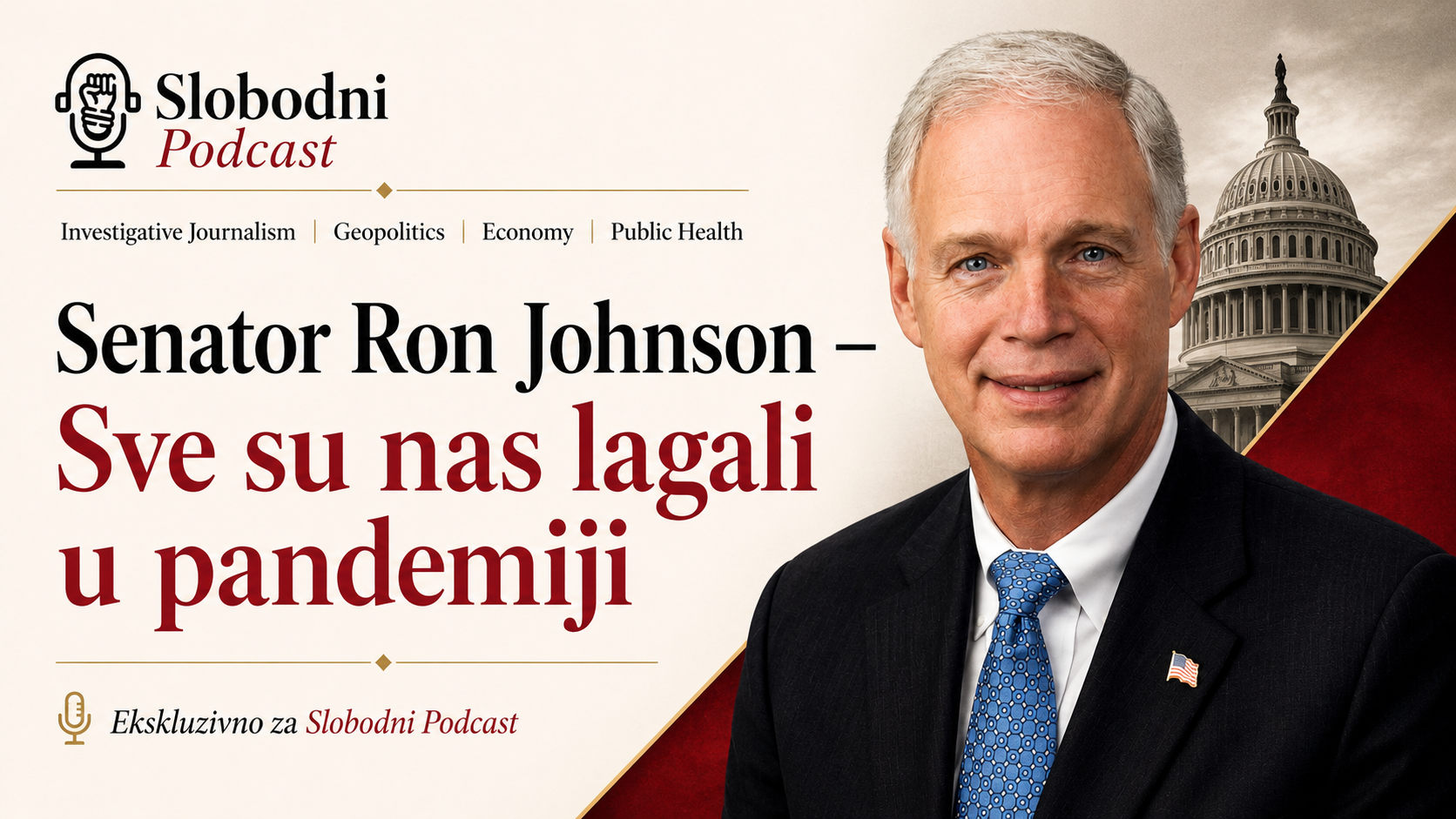 Senator Ron Johnson – Sve su nas lagali u pandemiji