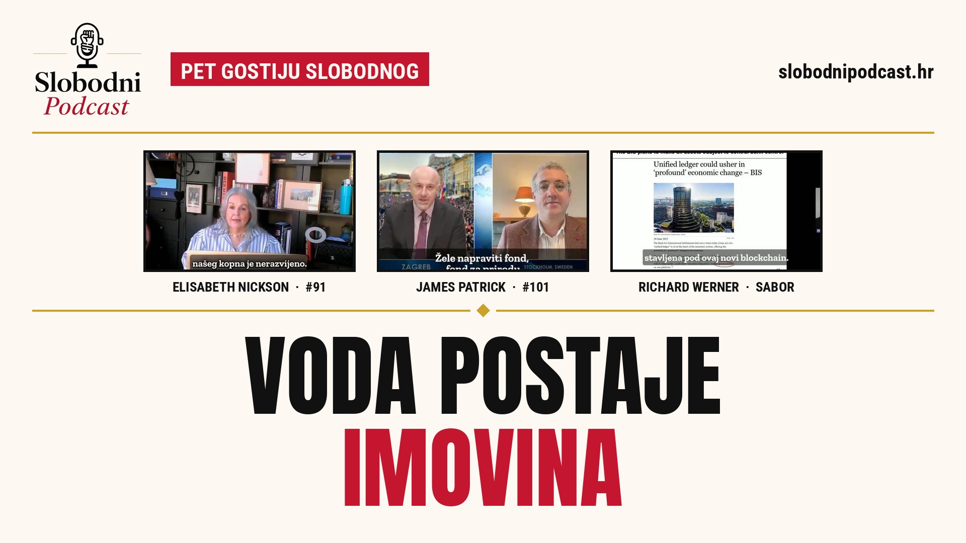 Voda postaje imovina. Pet gostiju Slobodnog o planu da priroda dobije cijenu — i jedno pitanje iz Like
